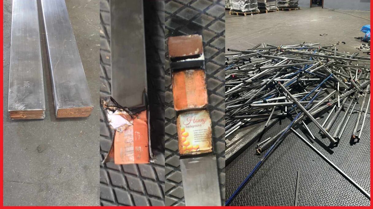 المخدرات المحجوزة على متن الشاحنة