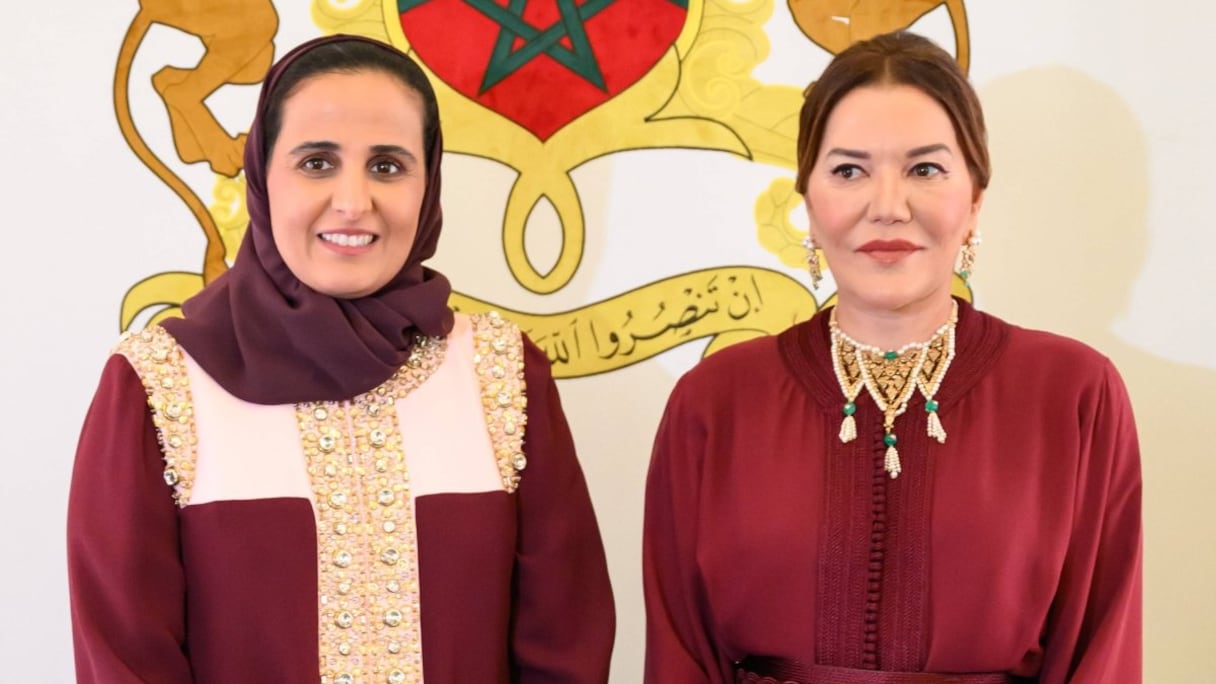 La princesse Lalla Hasnaa et. Sheikha Al Mayassa Bint Hamad Al-Thani.
