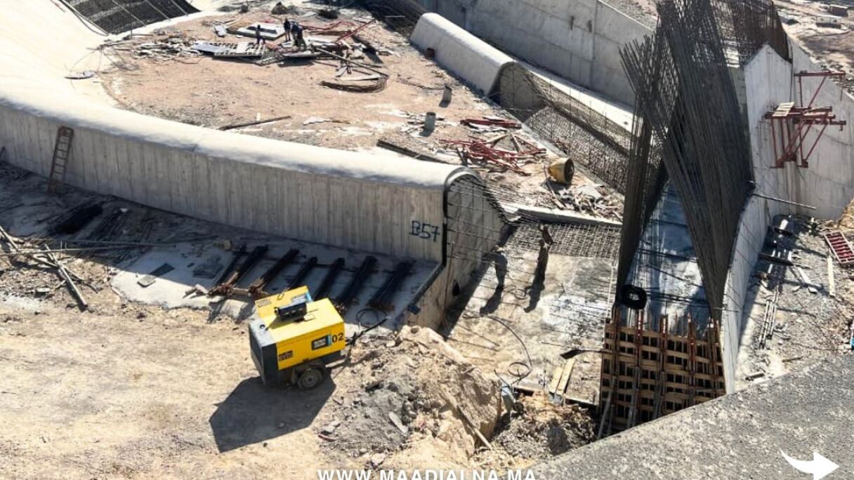 أشغال إنجاز سد بولعوان بإقليم شيشاوة تصل إلى 70%