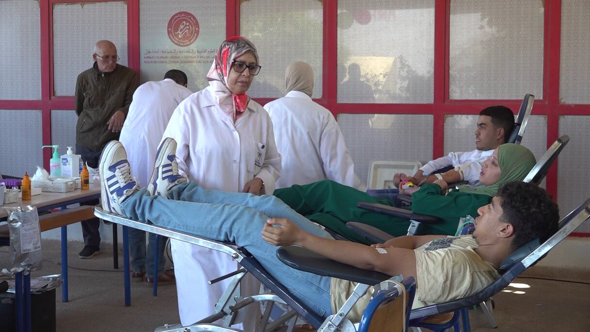 حملات التبرع بالدم تتواصل بسوس وسط انخراط واسع للسكان