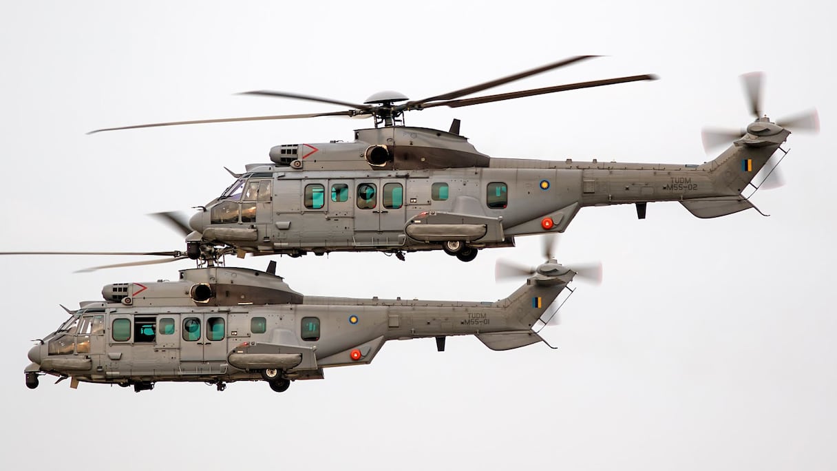 Des hélicoptères H225M Caracal.