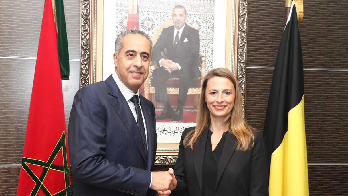 المدير العام للأمن الوطني ومراقبة التراب الوطني عبد اللطيف حموشي، وفرانسيسكا بوستين المديرة العامة لأمن الدولة بمملكة بلجيكا