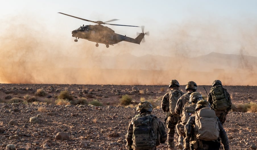 Lors de l'exercice militaire Chergui 2025. (Armée de terre)