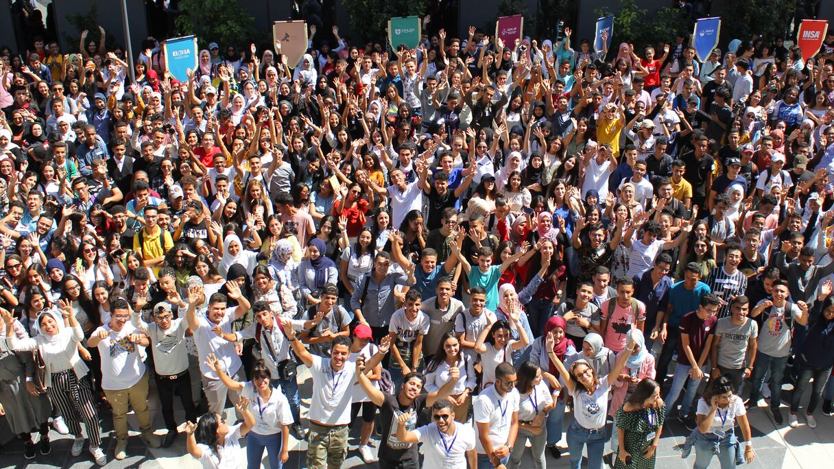 Les étudiants de l'Université Euromed de Fès.