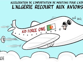 Le dessin de Ghilas Aïnouche.