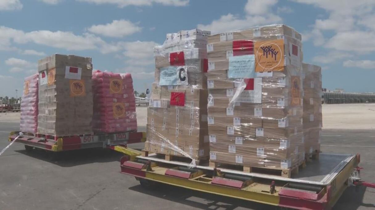 المساعدة الإنسانية والطبية المغربية العاجلة لساكنة غزة