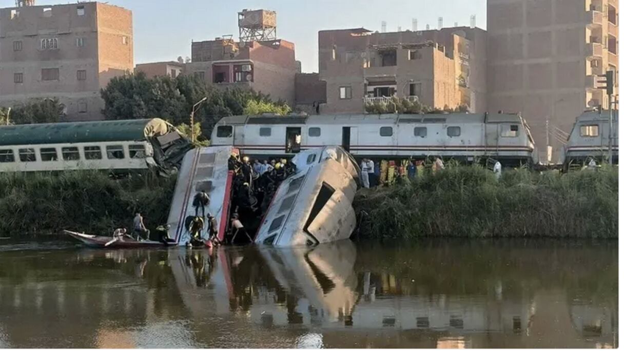 تصادم القطارين في مصر