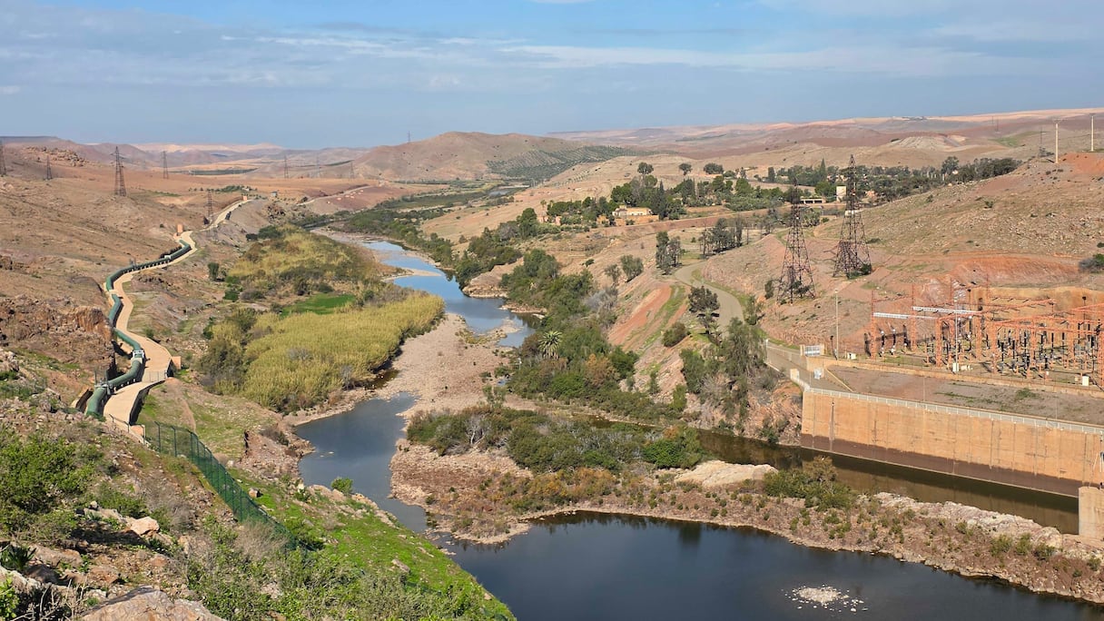 مشاهد من سد المسيرة ثاني أكبر سد في المغرب بعد ارتفاع نسبة ملئه إلى 8,5% (13 يناير2026)