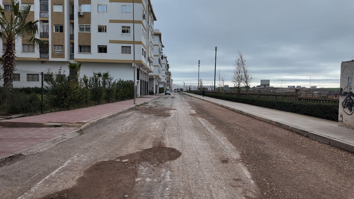 تهيئة شارع جنان اللوز بالحي الحسني