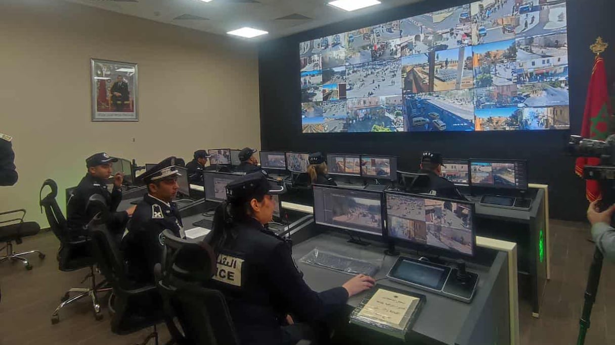 قاعة المراقبة بالكاميرا بمراكش