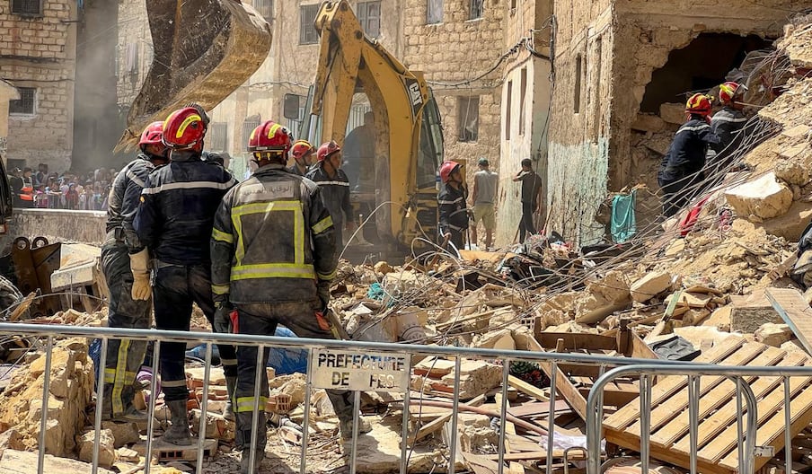 فاجعة عين النقبي بفاس: انهيار عمارة سكنية من ستة طوابق (10 شقق)