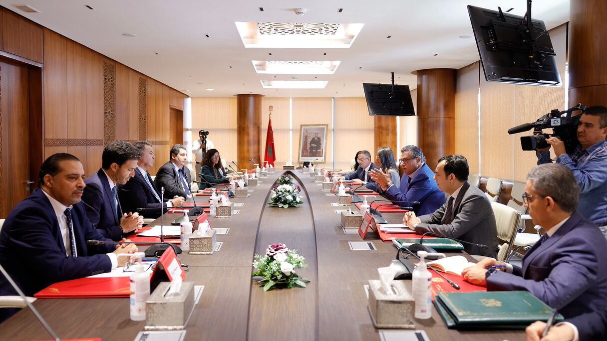 اجتماع سابق بين الحكومة والاتحاد العام لمقاولات المغرب في إطار جلسات الحوار الاجتماعي