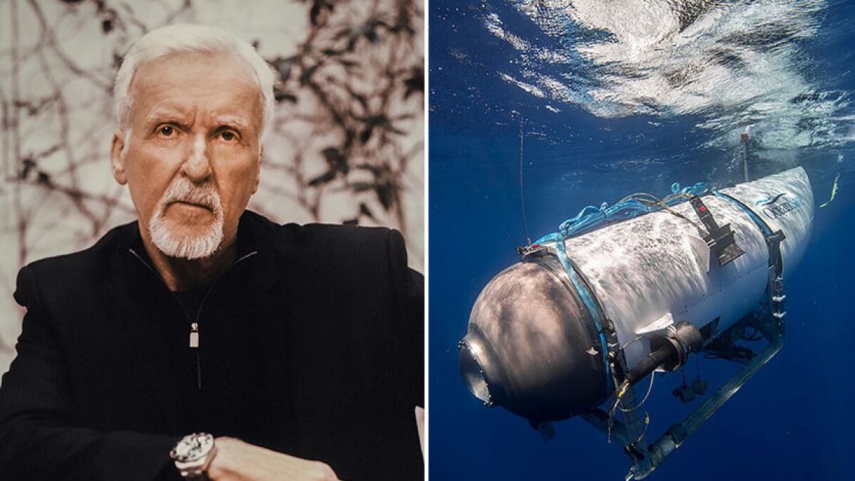 جيمس كاميرون وغواضة "تيتان"