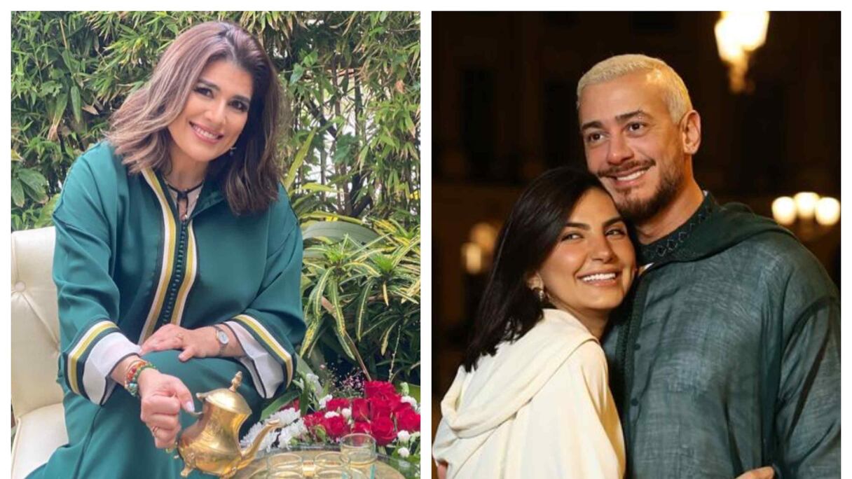 سعد لمجرد وزوجته غيثة - نورا الصقلي