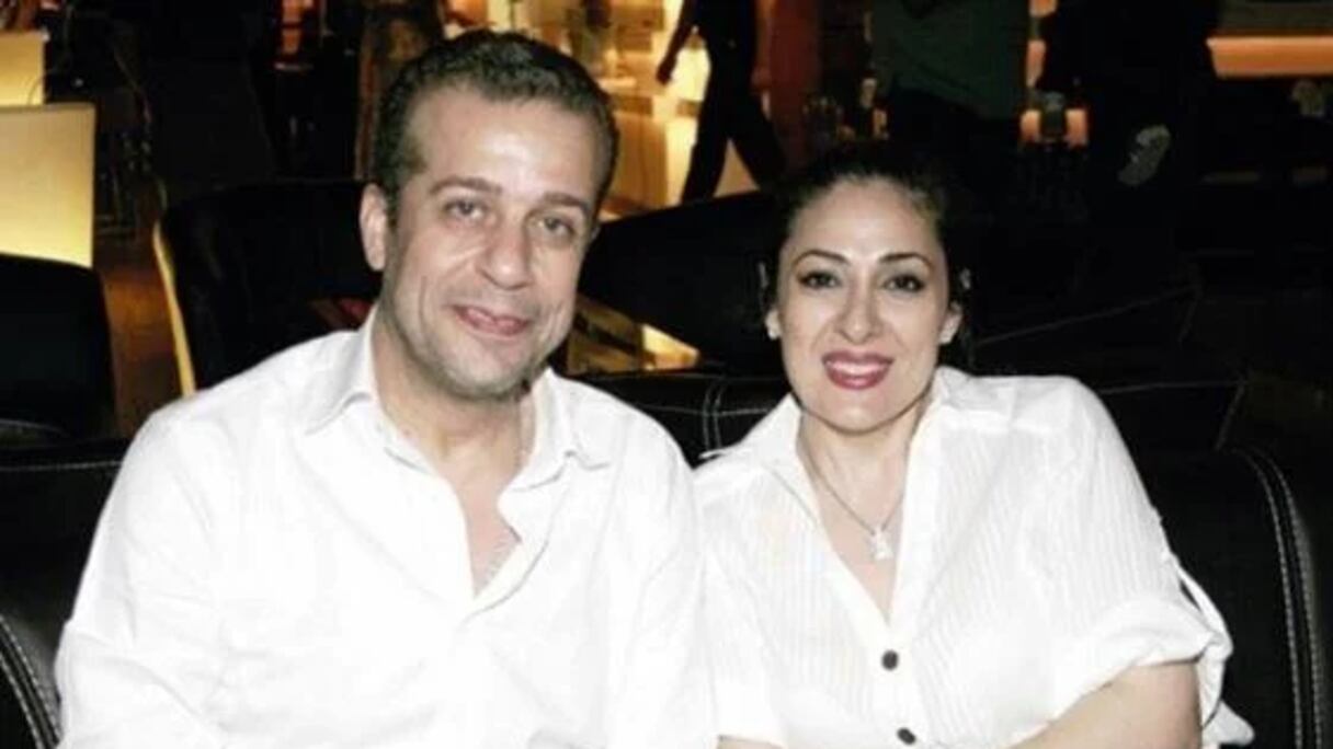 شريف منير وزوجته