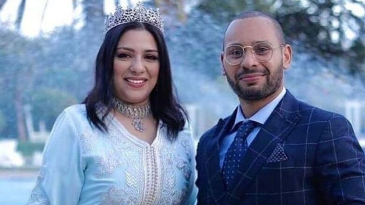 الفنان محمد الريفي وزوجته