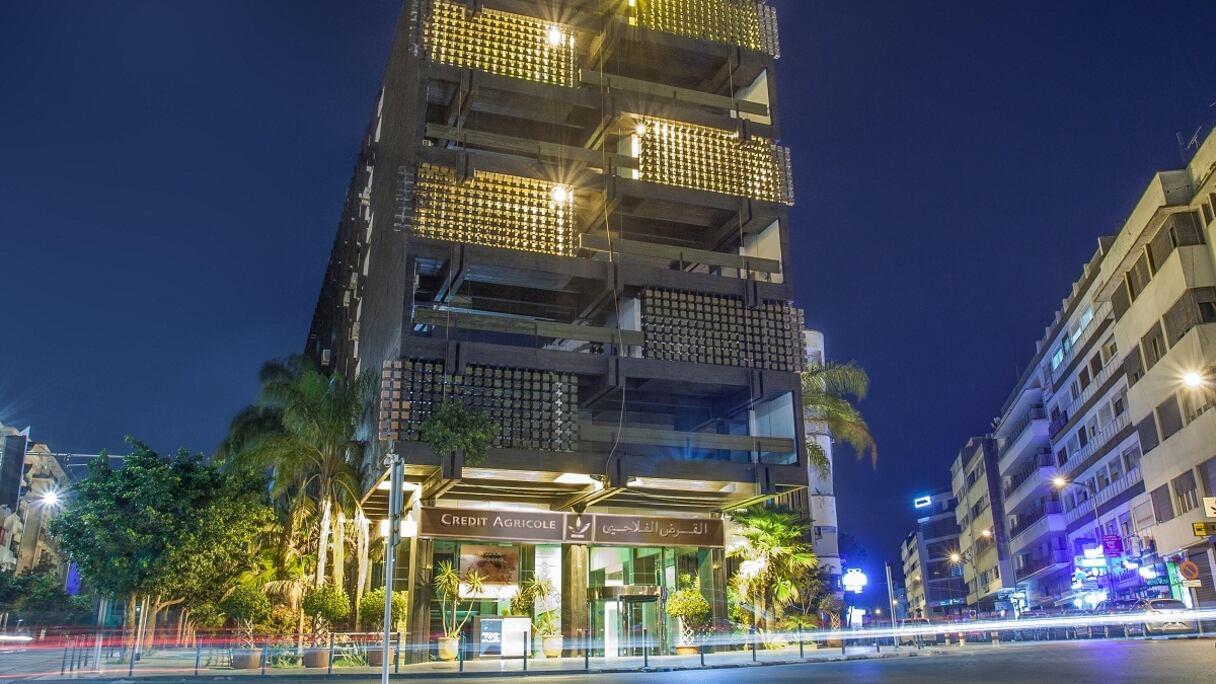 Le siège social du Crédit Agricole du Maroc, à Rabat.