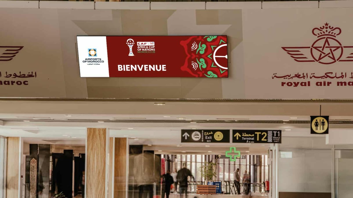 المطارات تتزين بألوان كأس أمم إفريقيا