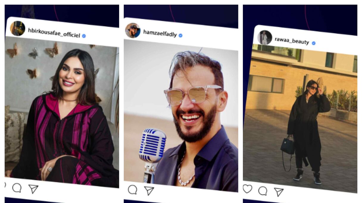 بعض المؤثرين والممثلين المشاركين في "أنفلونسر دايز"