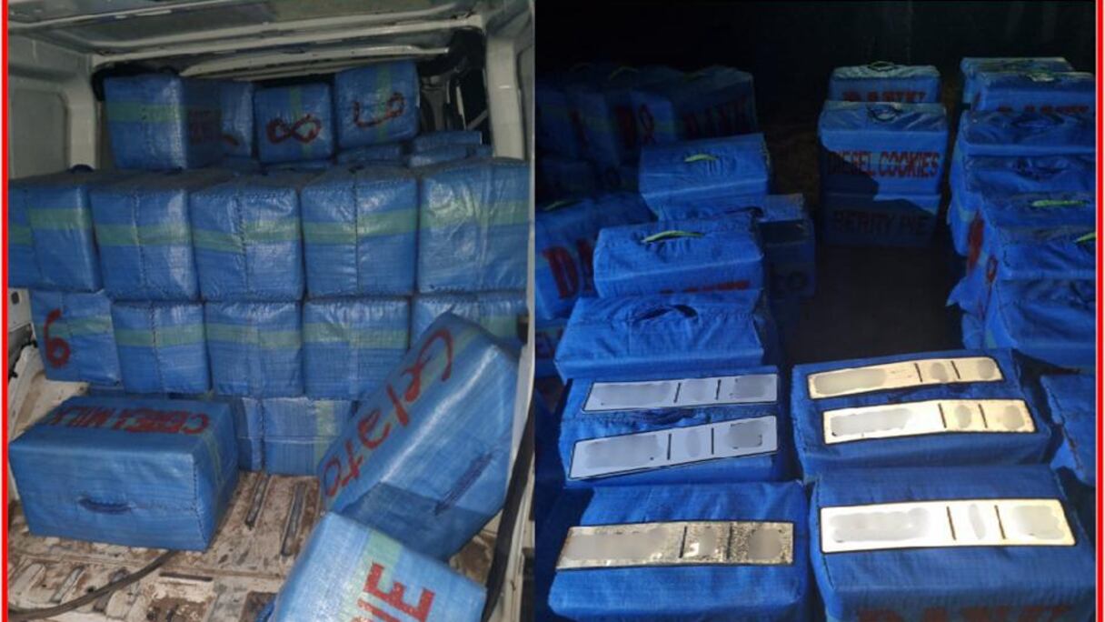 إجهاض عملية تهريب أزيد من طن من مخدر الشيرا ضواحي القنيطرة