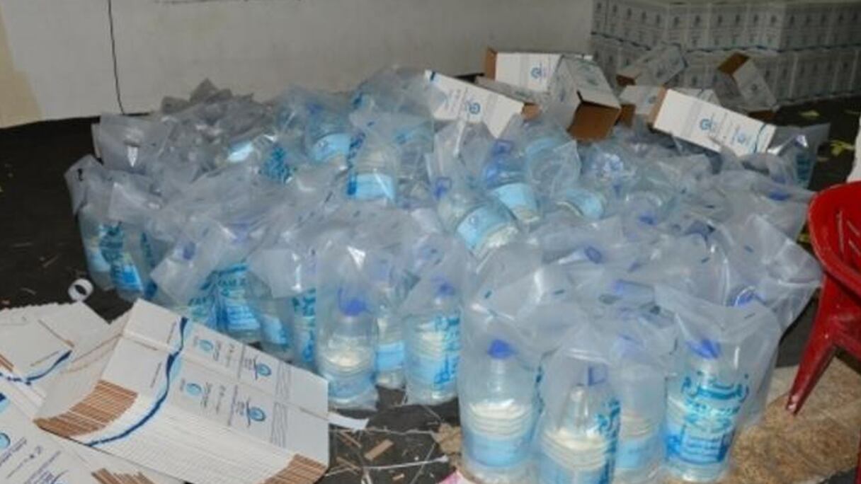 ضبط 6000 قنينة داخل مصنع سري بمركز جماعة الدروة بإقليم برشيد