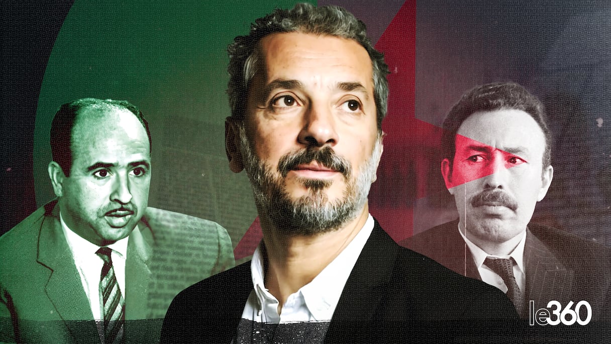 Le journaliste algérien Farid Alilat, Krim Belkacem et Houari Boumediene.