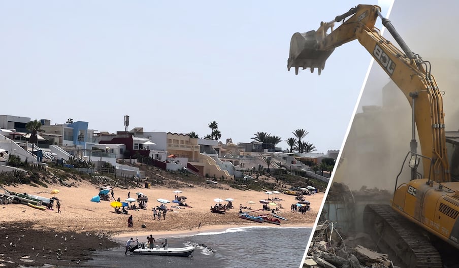سكان ساحل ببوزنيقة يعيشون الخوف ويترقبون الجرافات بالتوجس والرفض