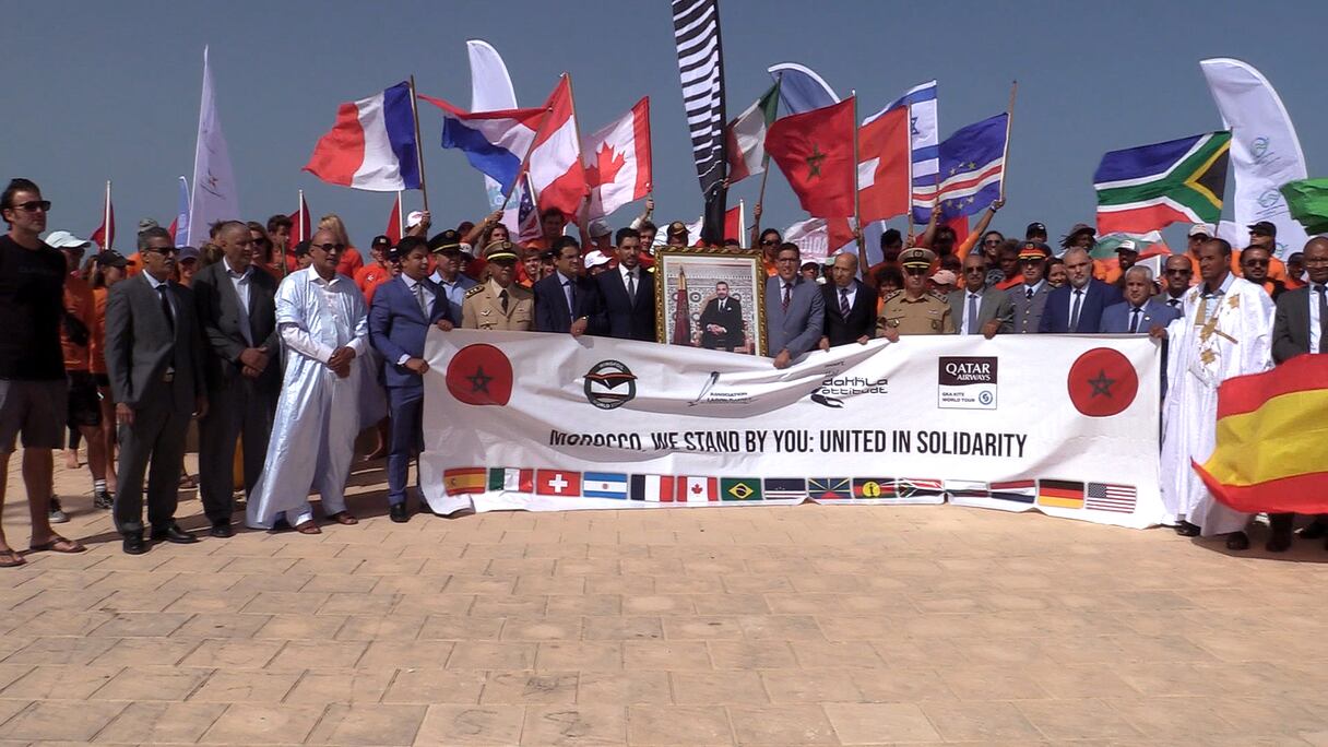 انطلاق الدورة الـ13 لبطولة ولي العهد الأمير مولاي الحسن للكايت سورف بالداخلة