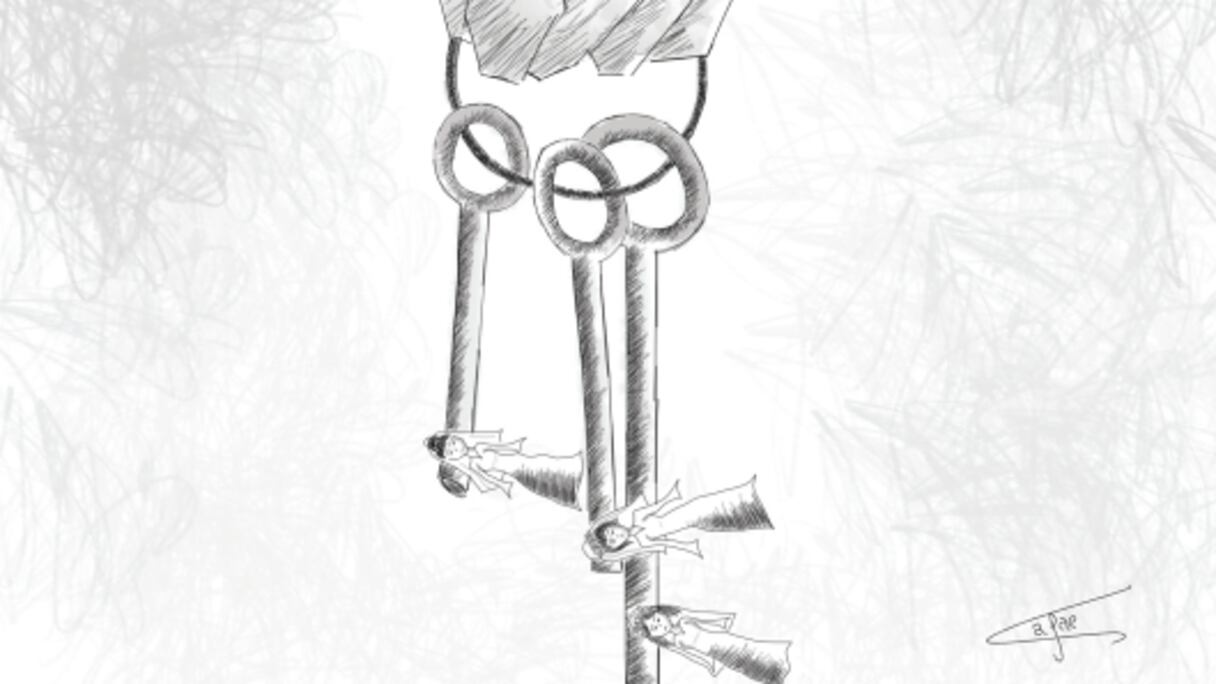 رسم كاريكاتوري لصفاء بدرار