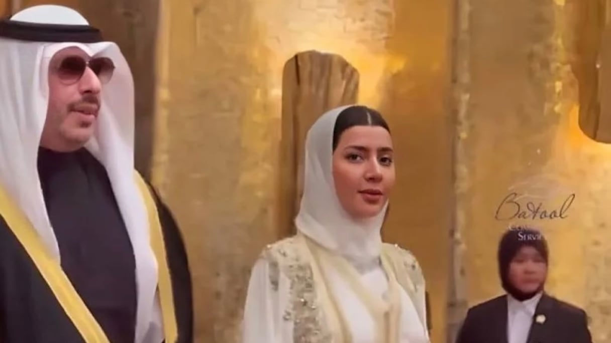 الأميرة الهنوف بنت ممدوح آل سعود وزوجها أحمد بن حمد الحمد