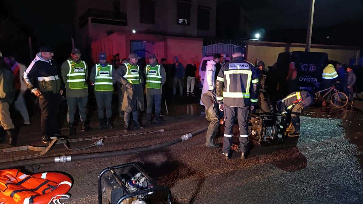 تصريف مياه الأمطار بتارودانت