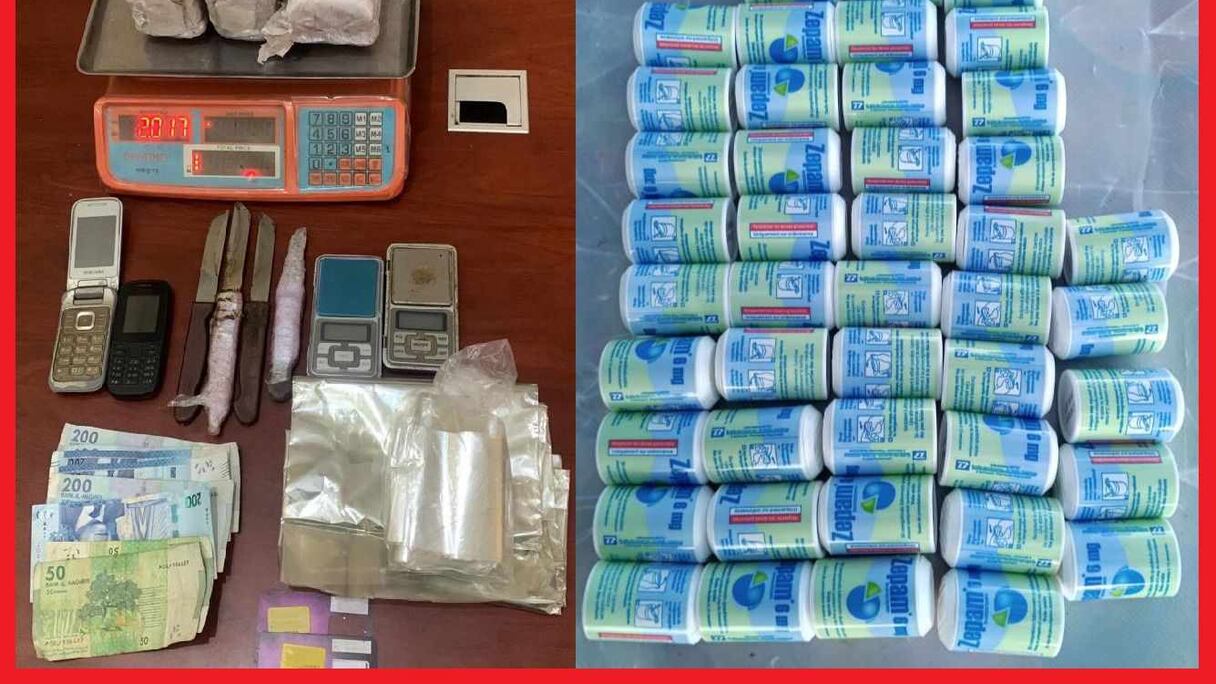 المخدرات المحجوزة