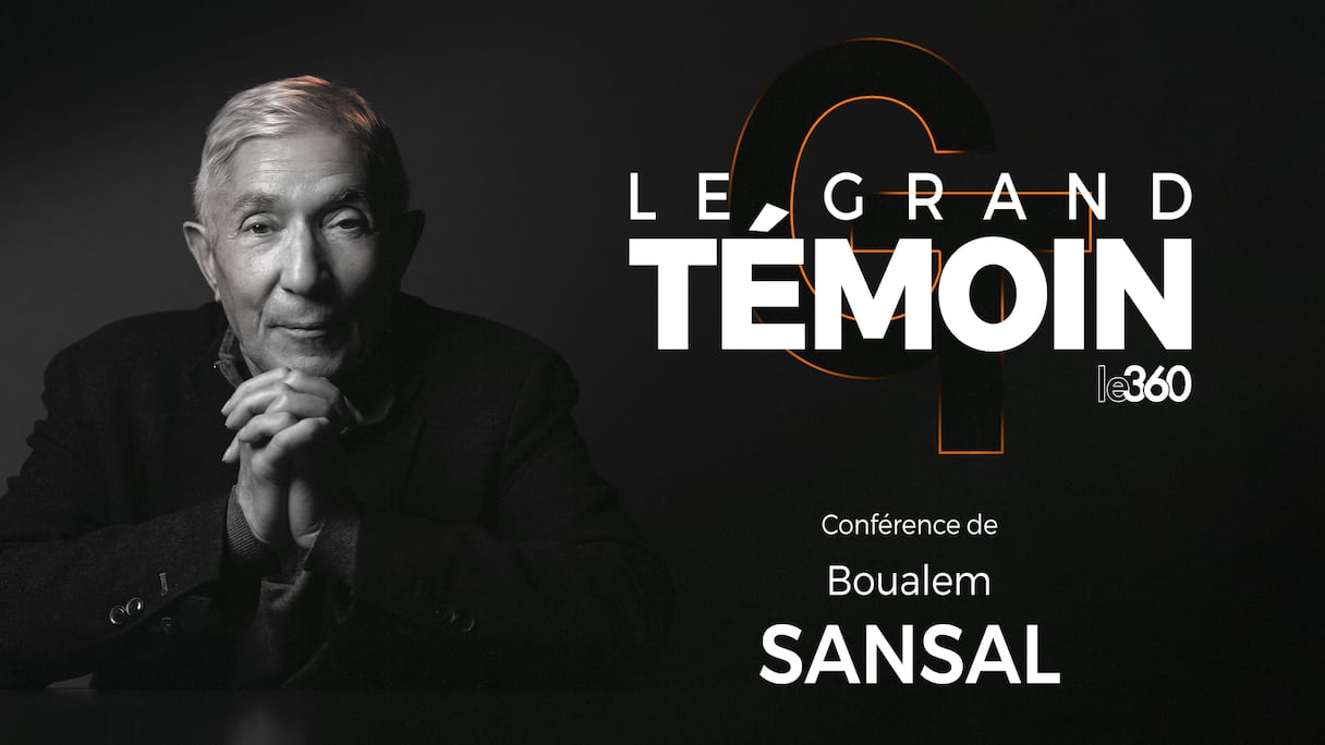 Affiche de l'événement "Le Grand Témoin" avec Boualem Sansal.