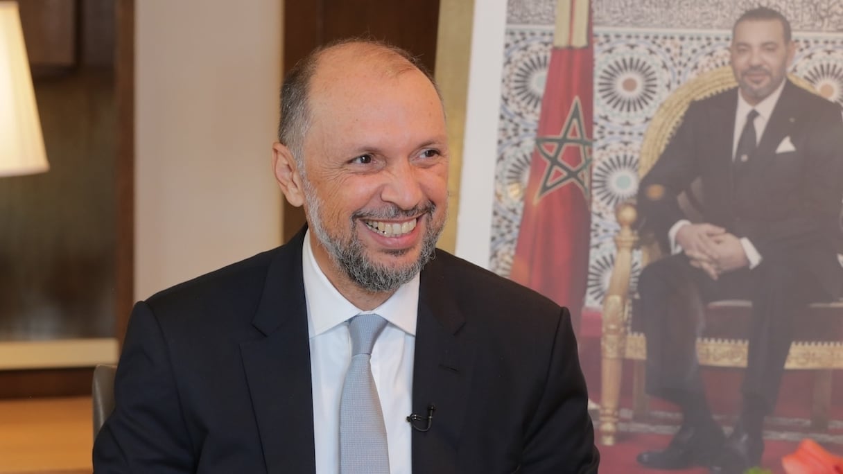 Mohcine Jazouli, ministre délégué chargé de l'investissement, de la convergence et de l'évaluation des politiques publiques.