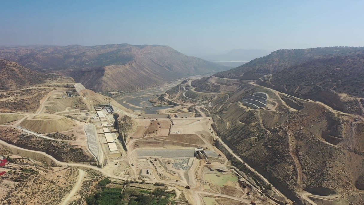 حصري.. مشاهد جوية لأشغال إنجاز سد تامري شمال أكادير