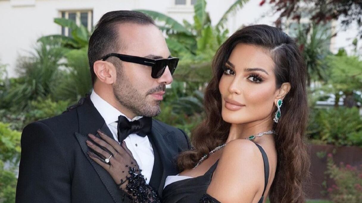 نادين نجيم وخطيبها السابق