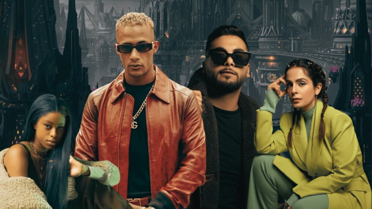 النجم المصري محمد رمضان، الفنان المغربي منعم السليماني، الفنانة الهندية سيمار كور، والفنانة النيجيرية كوينغ مادي