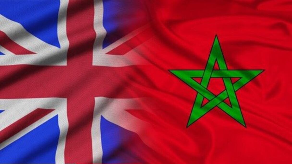 علم المغرب والمملكة المتحدة