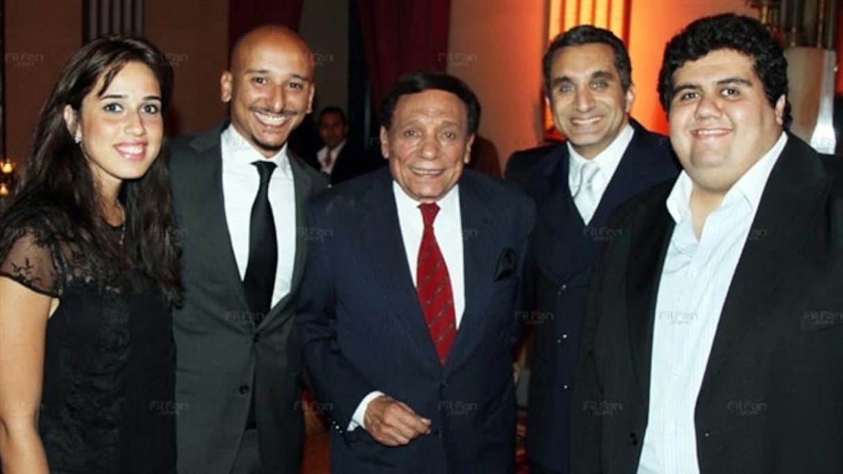 باسم يوسف وعادل إمام