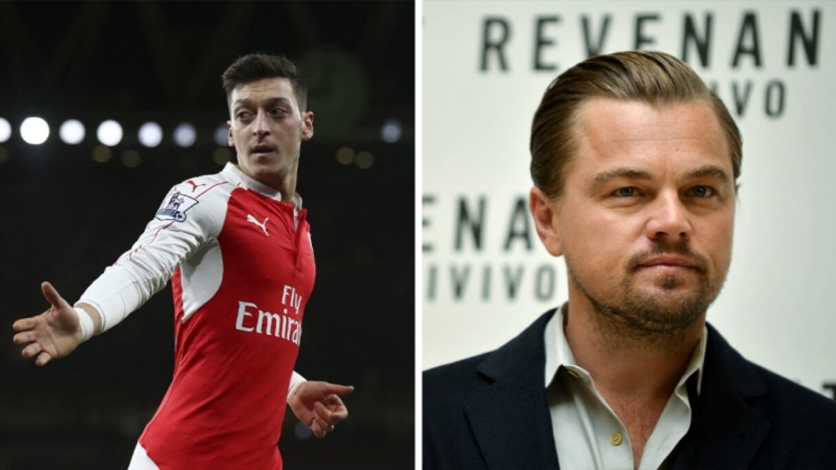 ليوناردو ديكابريو ومسعود أوزيل