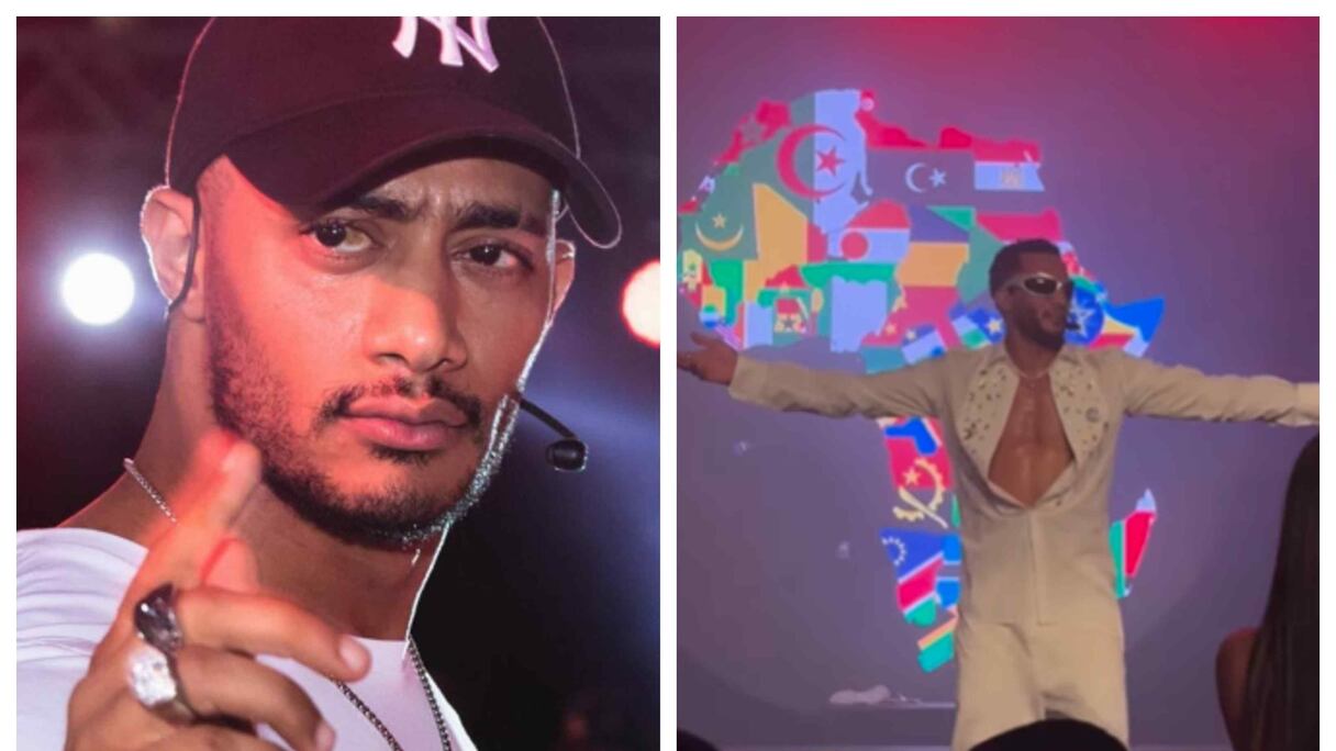 عرض خريطة المغرب مبتورة في حفل لمحمد رمضان