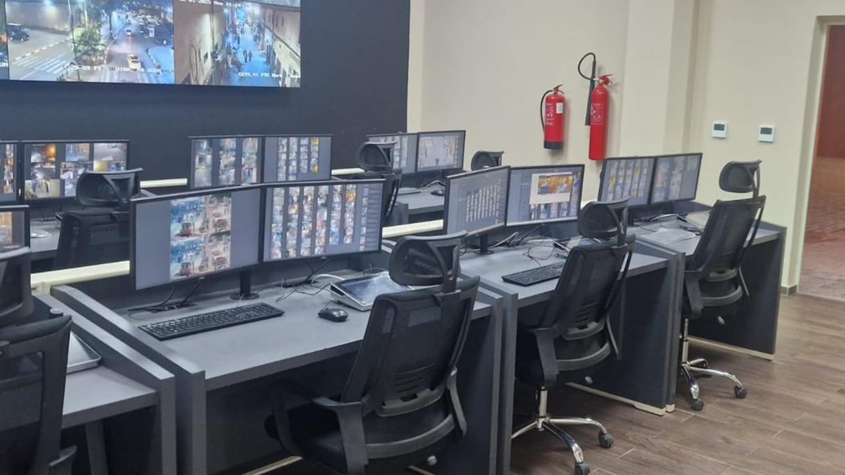 قاعة المراقبة بالكاميرا بمراكش