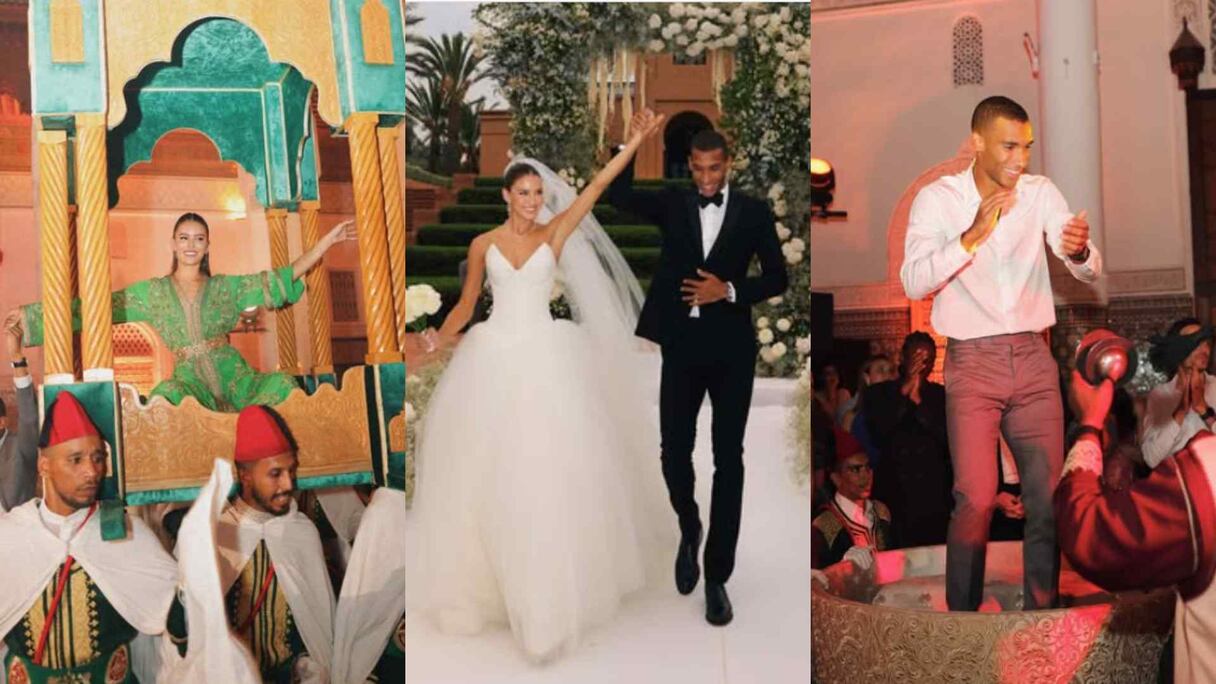 حفل زفاف لاعب التنس الكندي فيليكس أوجير ألياسيم والفارسة المغربية-الكرواتية نينا غيبي