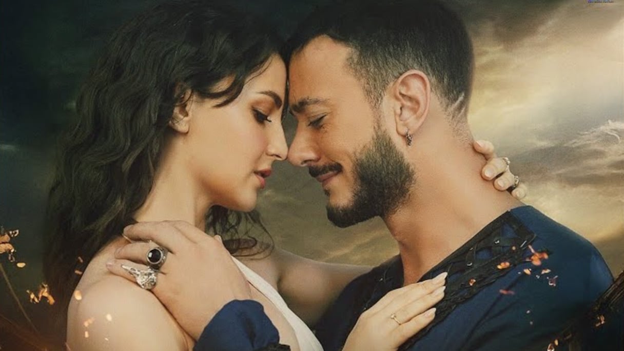 النجم المغربي سعد لمجرد والممثلة السويدية-اليونانية إيلي أفرام