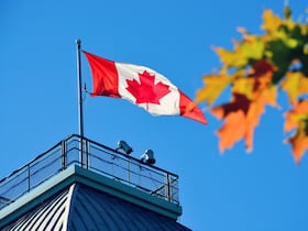 Drapeau du Canada. Photographie d'illustration.