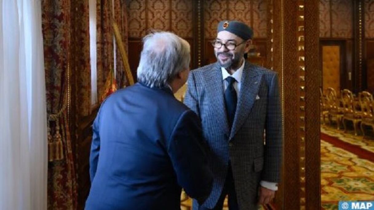 الملك محمد السادس والأمين العام للأمم المتحدة أنطونيو غوتيريش
