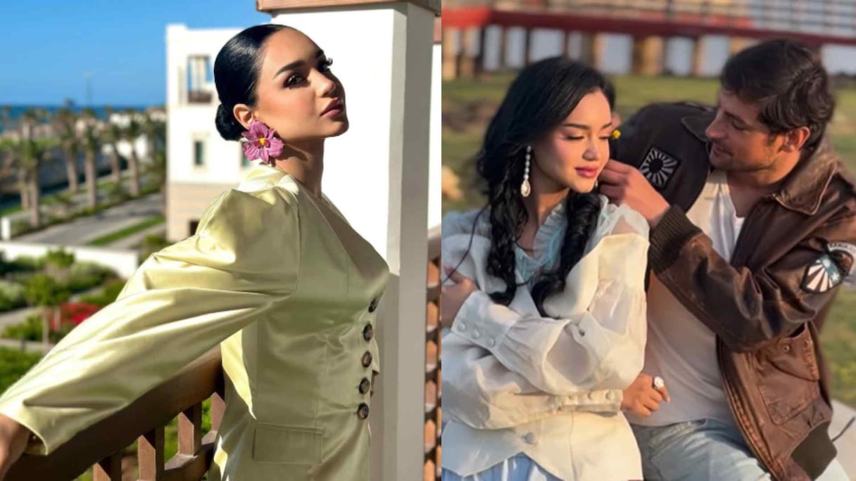 الفنانة ريم فكري والممثل برايس بيكستر