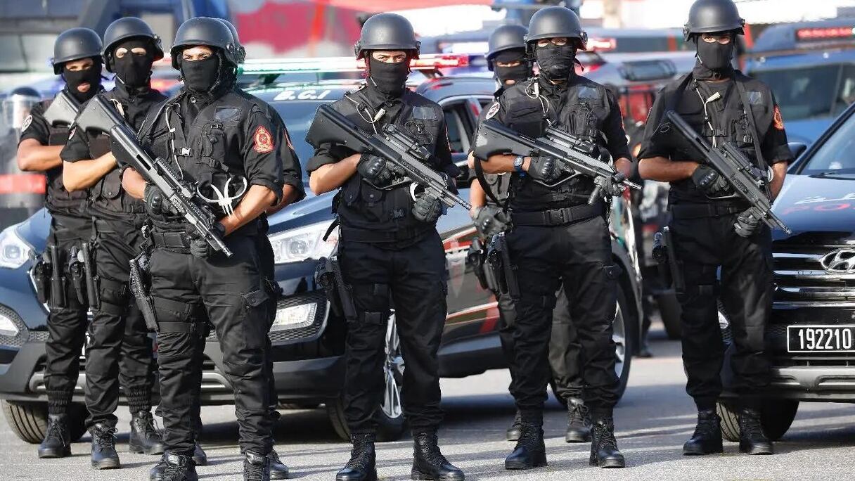 عناصر مكتب البسيج خلال تدخل لتفكيك خلية إرهابية