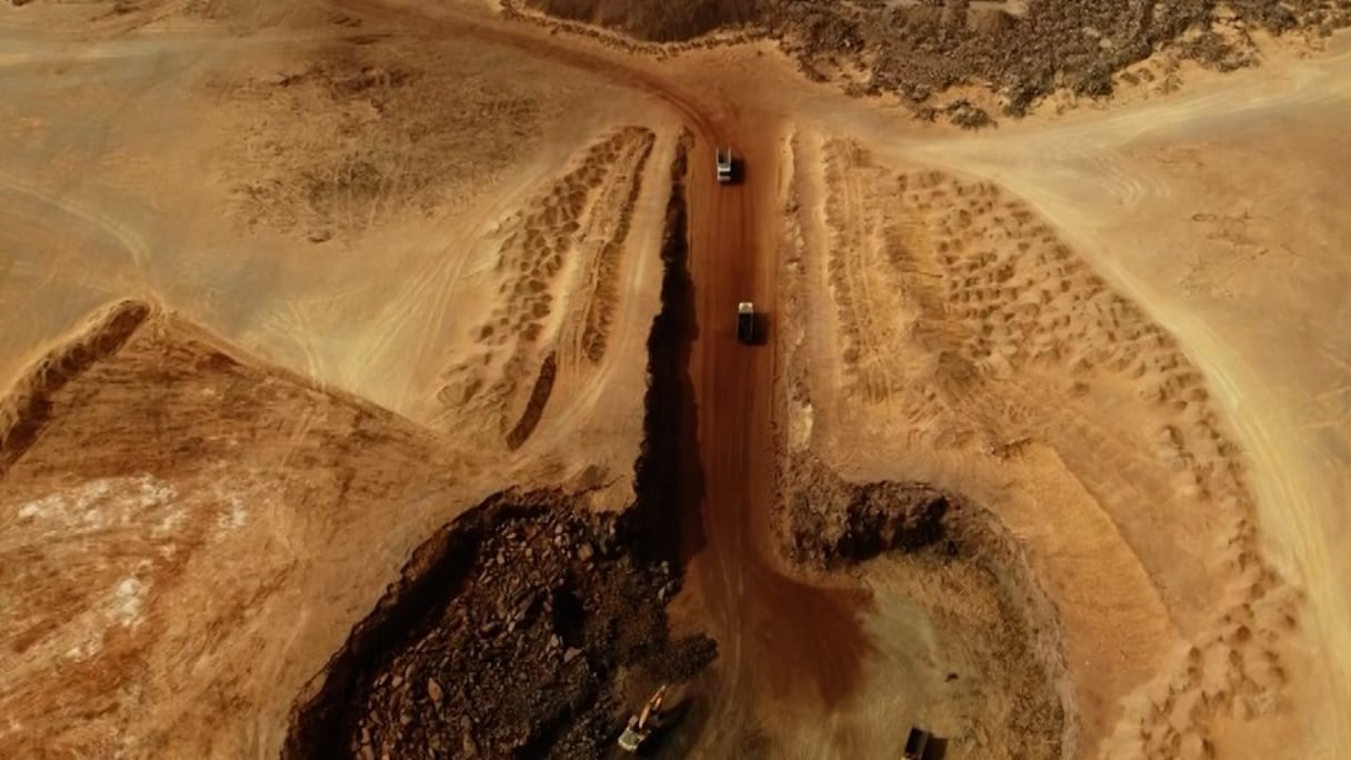La mine supposée de Ghar Djebilet telle que documentée par les médias algériens.