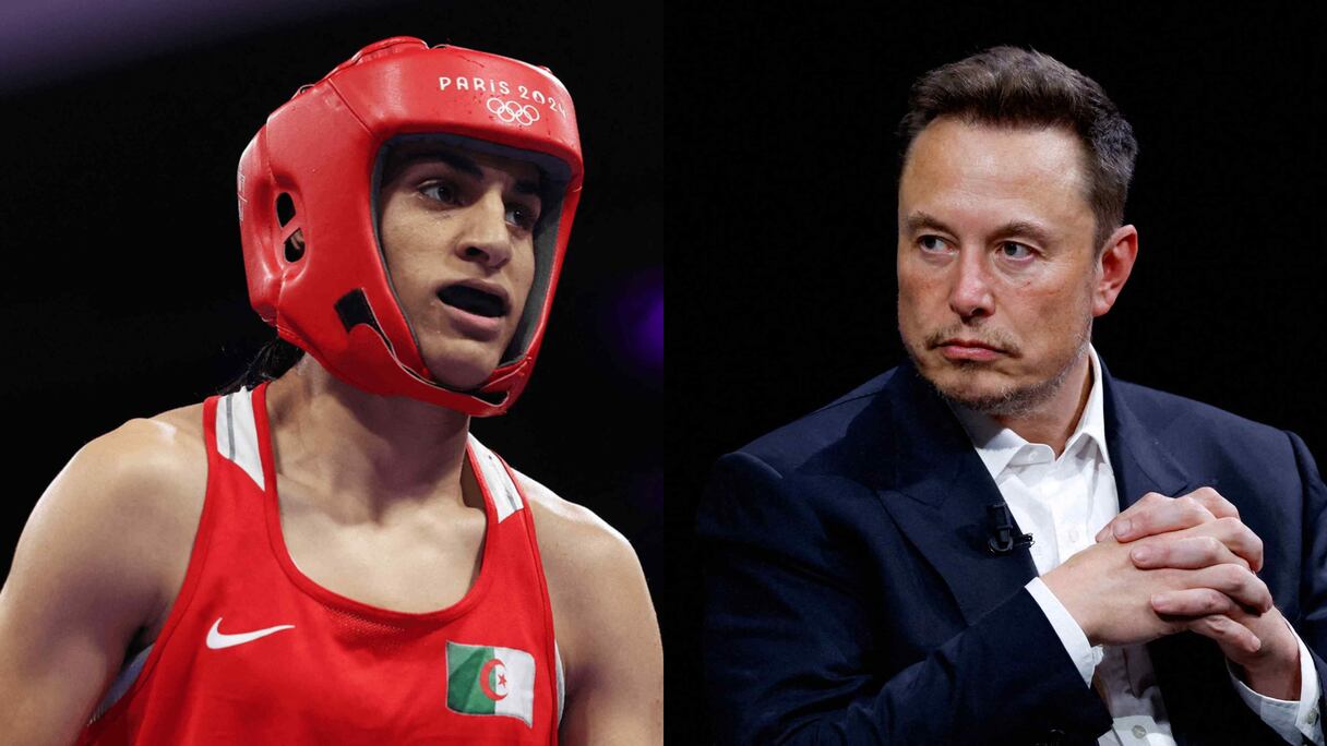 إيلون ماسك وإيمان خليف